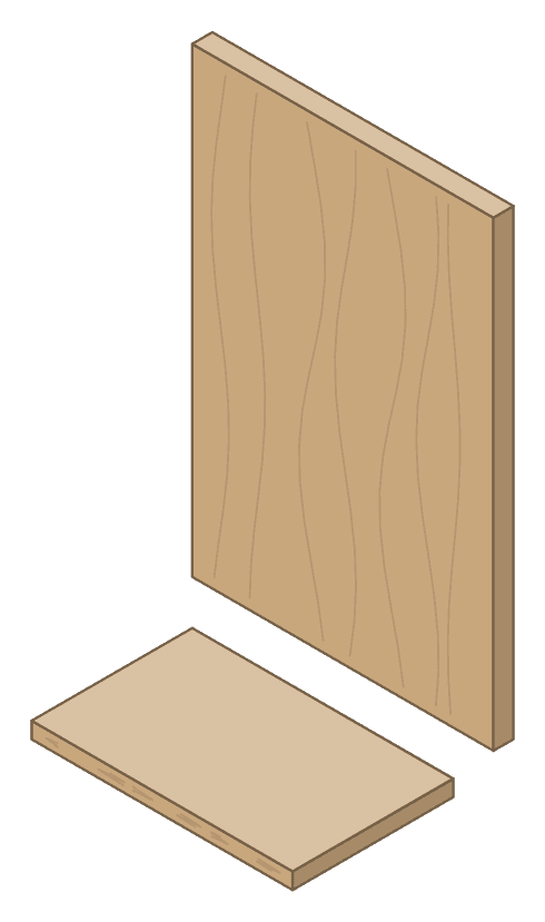 Illustration : placage bois véritable